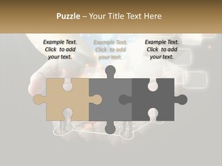 Virtual People And Connections PowerPoint Template