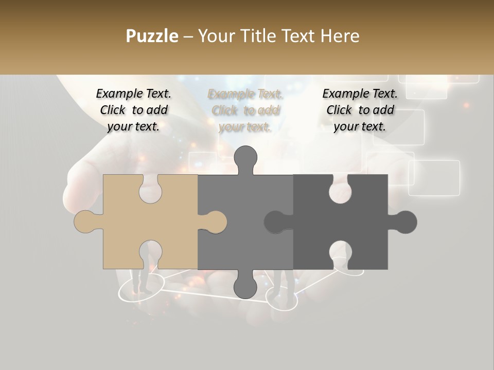 Virtual People And Connections PowerPoint Template