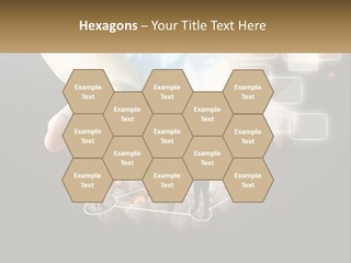 Virtual People And Connections PowerPoint Template