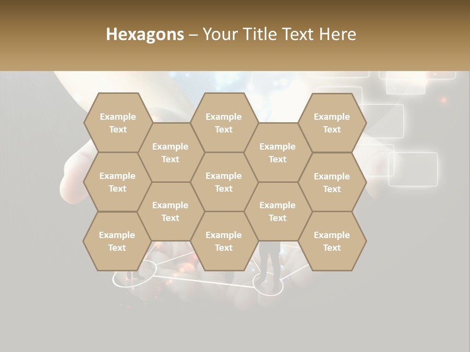Virtual People And Connections PowerPoint Template