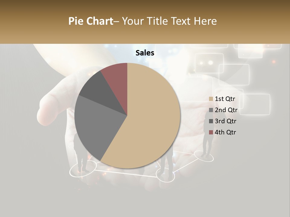Virtual People And Connections PowerPoint Template