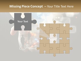Virtual People And Connections PowerPoint Template