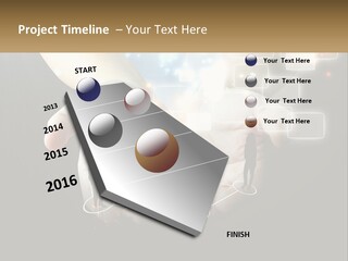 Virtual People And Connections PowerPoint Template