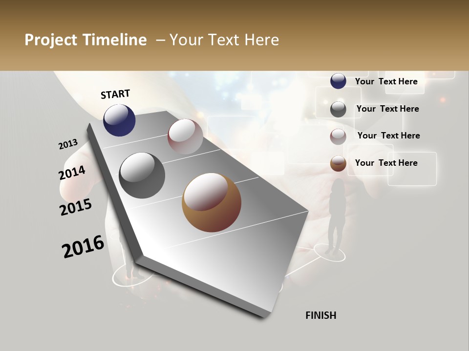 Virtual People And Connections PowerPoint Template