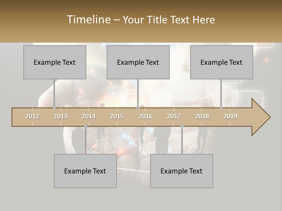 Virtual People And Connections PowerPoint Template