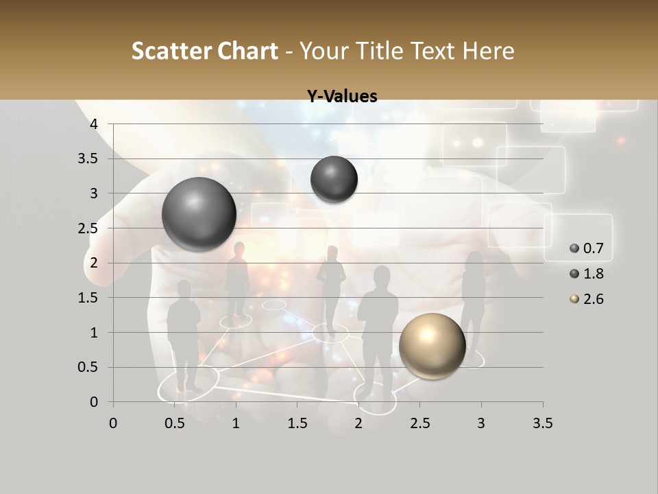 Virtual People And Connections PowerPoint Template