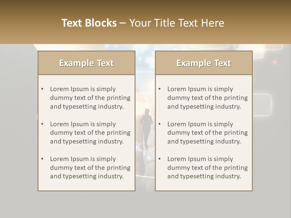 Virtual People And Connections PowerPoint Template