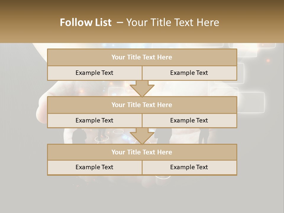 Virtual People And Connections PowerPoint Template