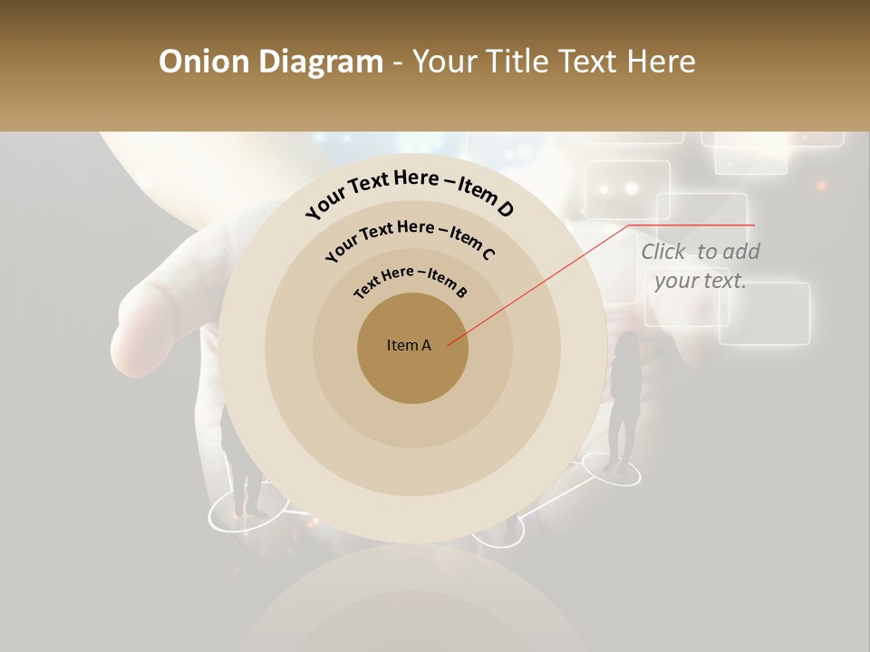 Virtual People And Connections PowerPoint Template