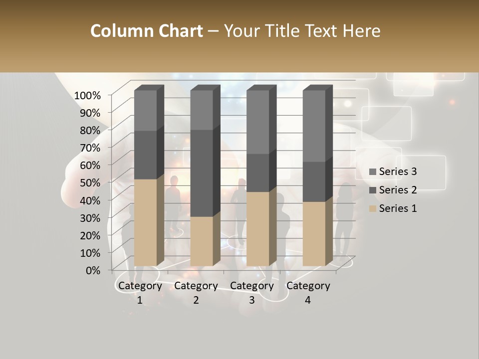 Virtual People And Connections PowerPoint Template