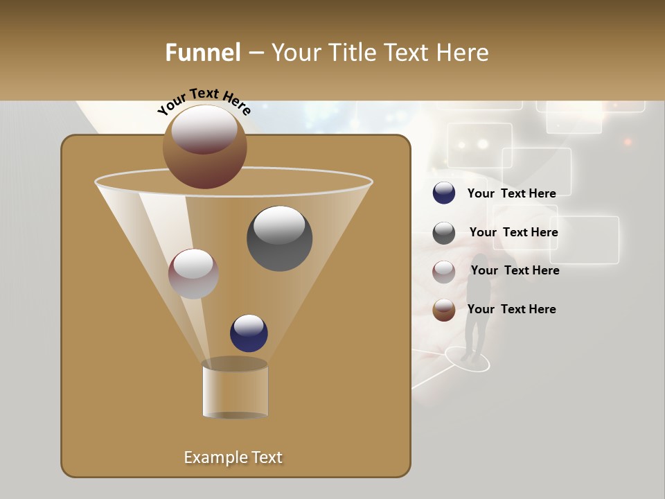 Virtual People And Connections PowerPoint Template
