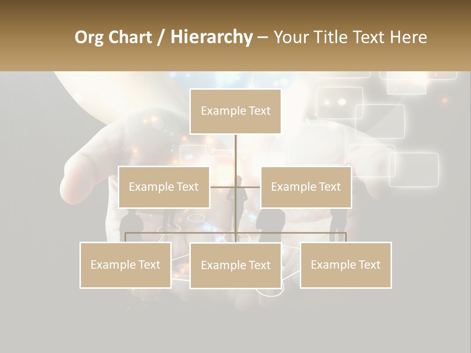 Virtual People And Connections PowerPoint Template