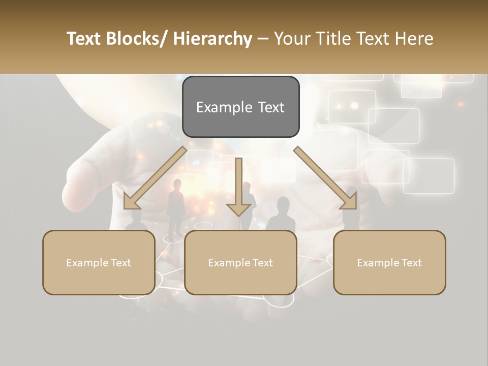 Virtual People And Connections PowerPoint Template