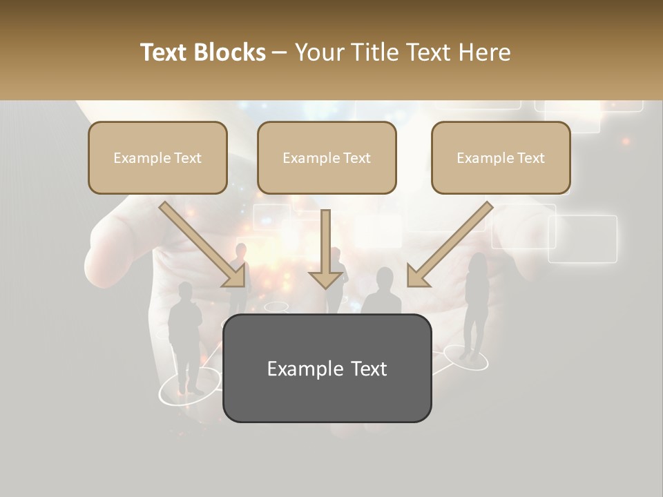 Virtual People And Connections PowerPoint Template