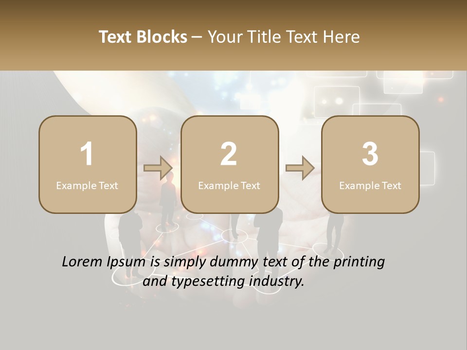 Virtual People And Connections PowerPoint Template