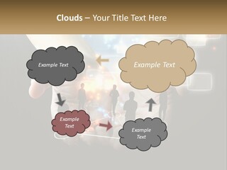 Virtual People And Connections PowerPoint Template