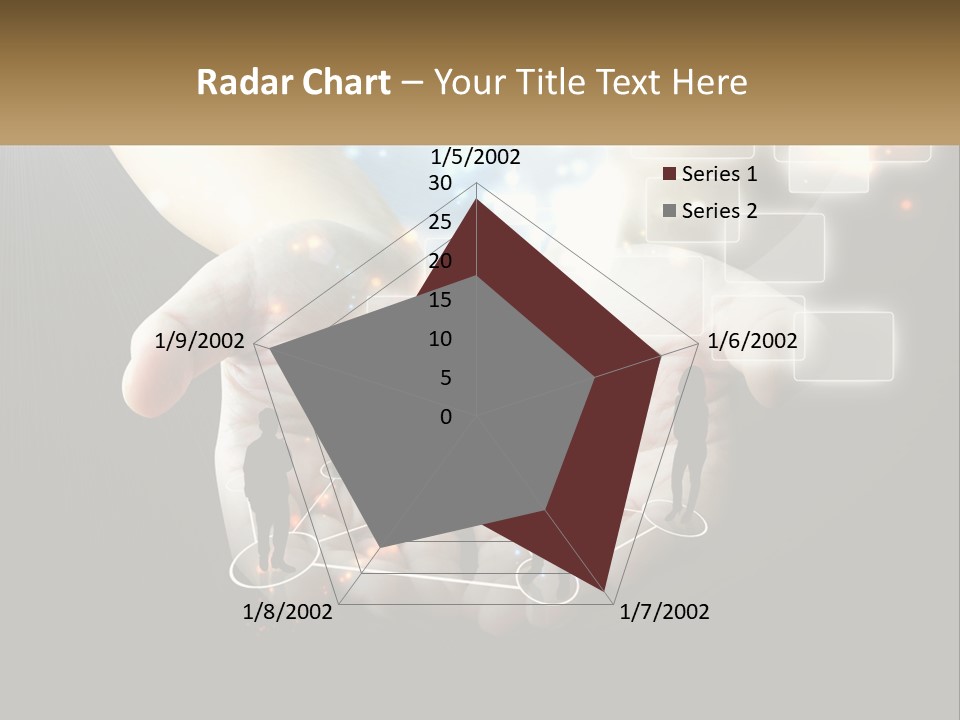 Virtual People And Connections PowerPoint Template