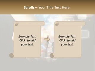 Virtual People And Connections PowerPoint Template