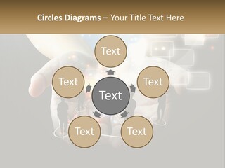 Virtual People And Connections PowerPoint Template