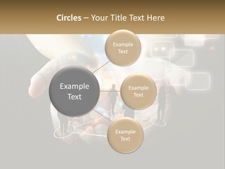 Virtual People And Connections PowerPoint Template