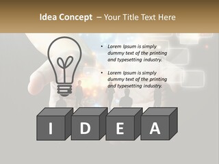Virtual People And Connections PowerPoint Template