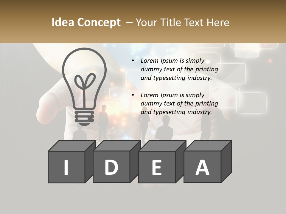 Virtual People And Connections PowerPoint Template