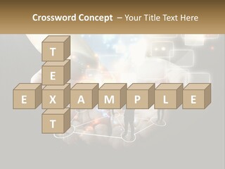 Virtual People And Connections PowerPoint Template