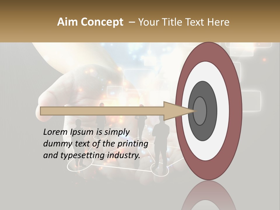 Virtual People And Connections PowerPoint Template