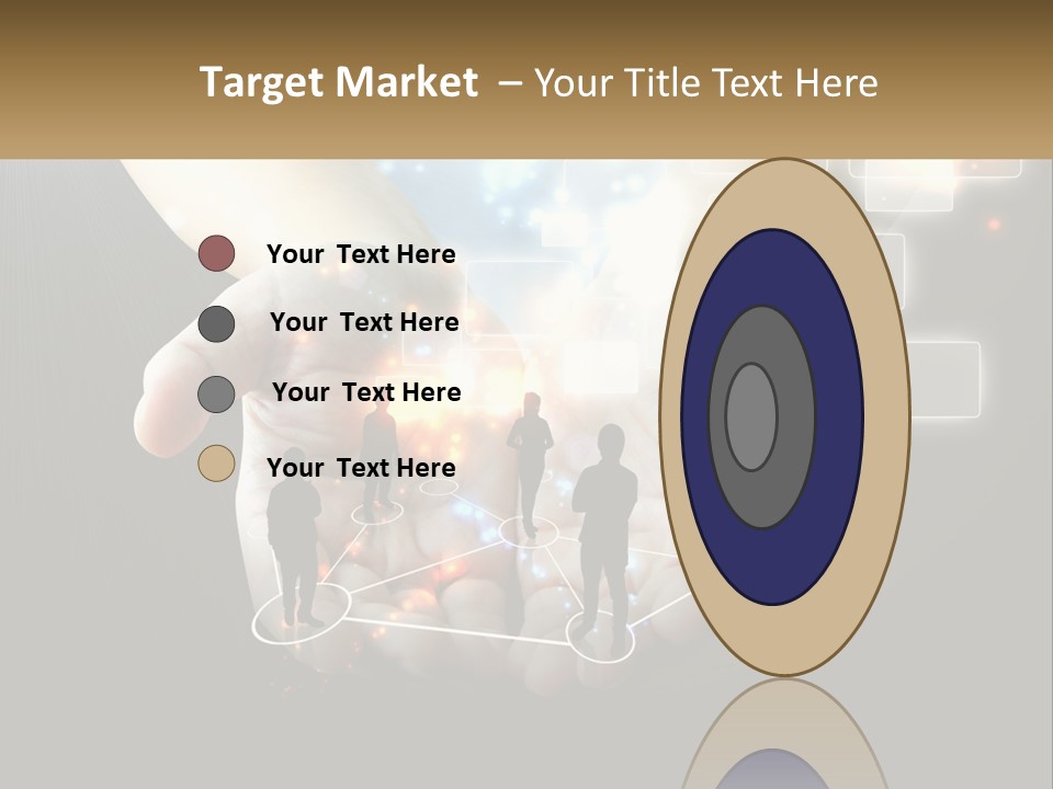 Virtual People And Connections PowerPoint Template