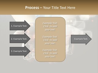 Virtual People And Connections PowerPoint Template