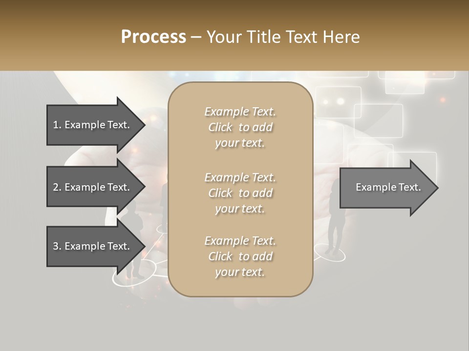 Virtual People And Connections PowerPoint Template
