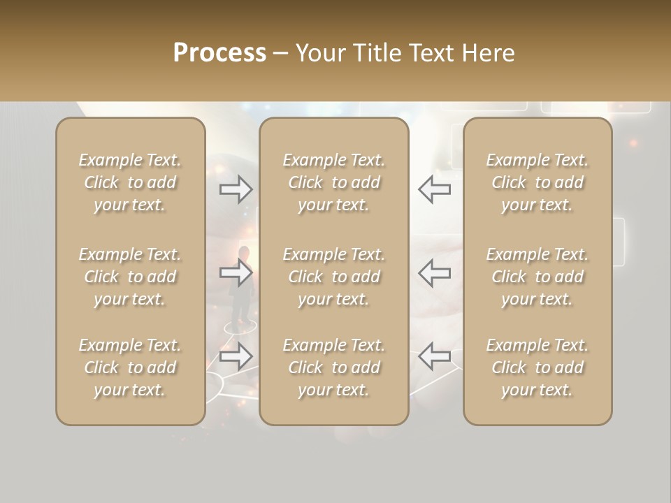 Virtual People And Connections PowerPoint Template
