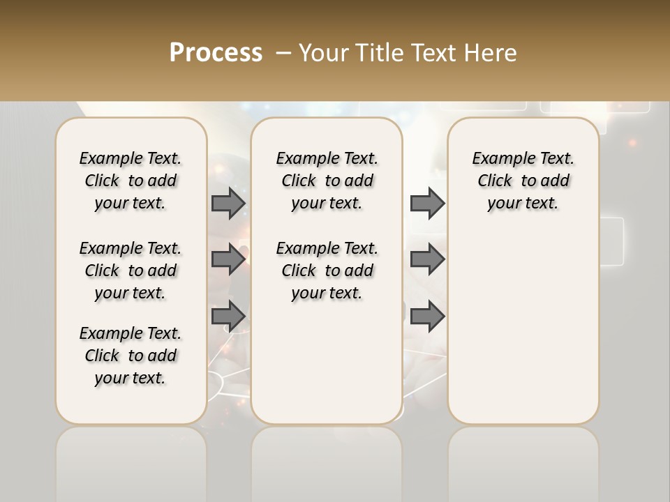 Virtual People And Connections PowerPoint Template