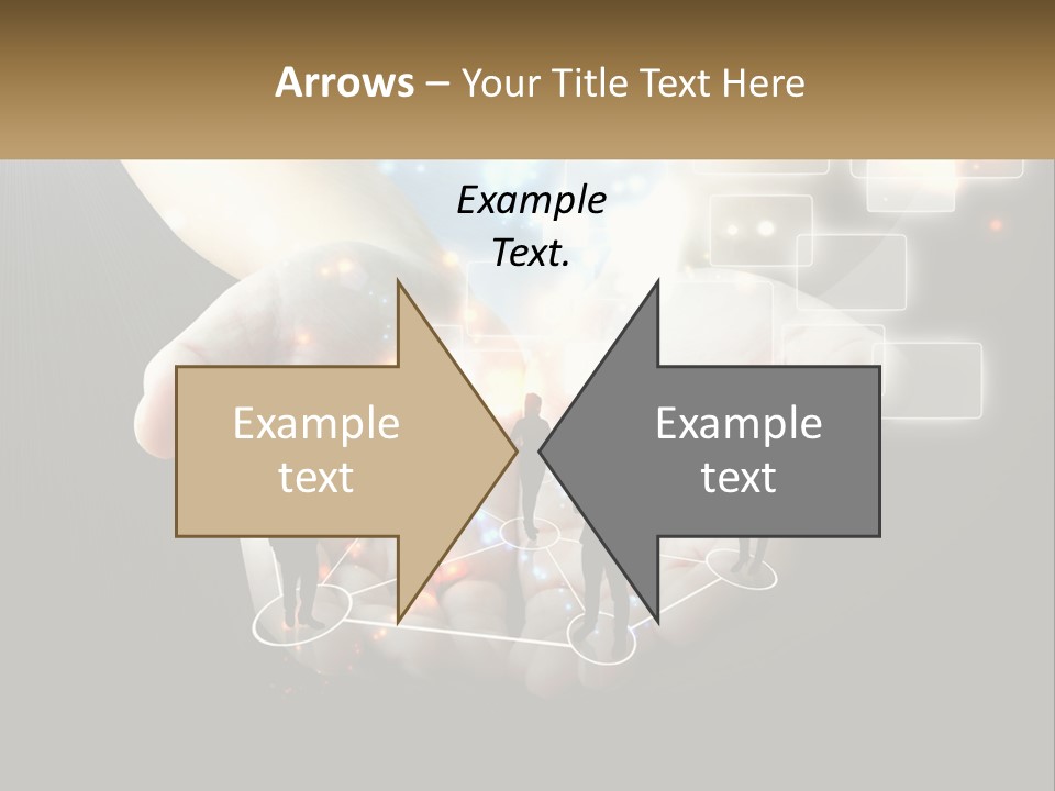 Virtual People And Connections PowerPoint Template