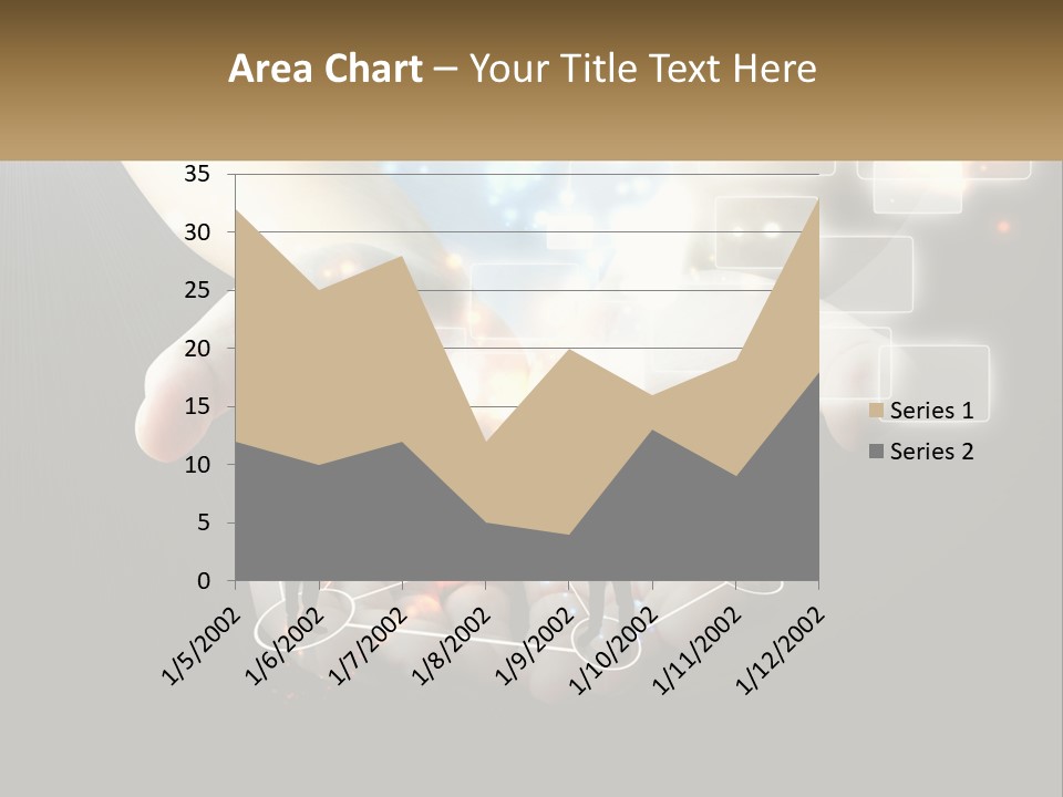 Virtual People And Connections PowerPoint Template