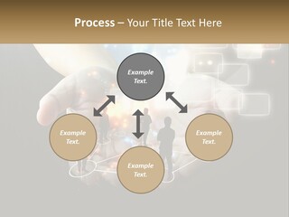 Virtual People And Connections PowerPoint Template