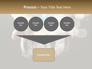 Virtual People And Connections PowerPoint Template