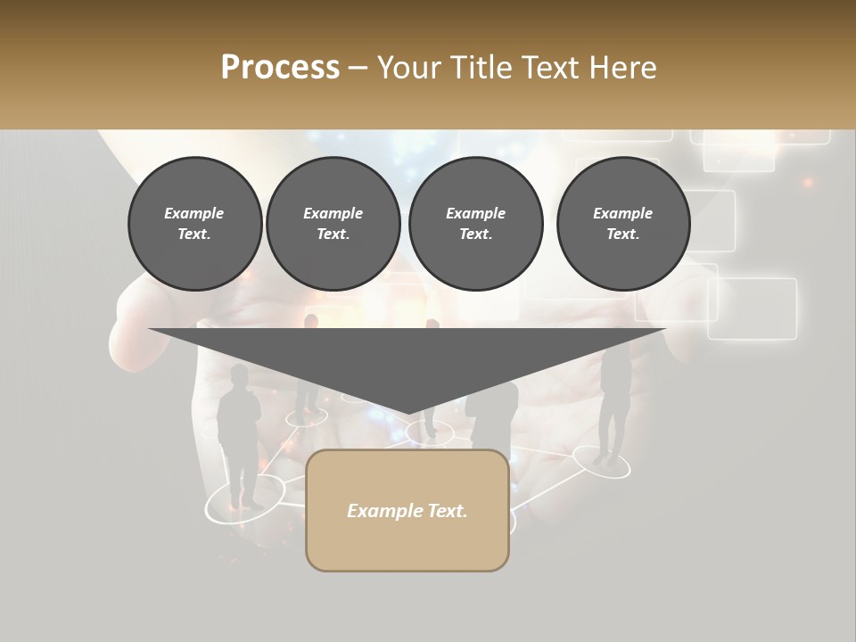 Virtual People And Connections PowerPoint Template