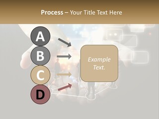 Virtual People And Connections PowerPoint Template