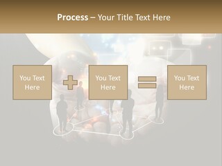 Virtual People And Connections PowerPoint Template