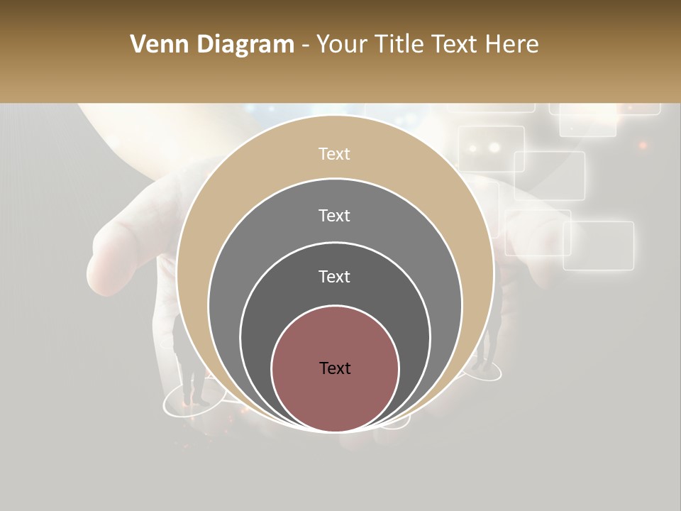 Virtual People And Connections PowerPoint Template