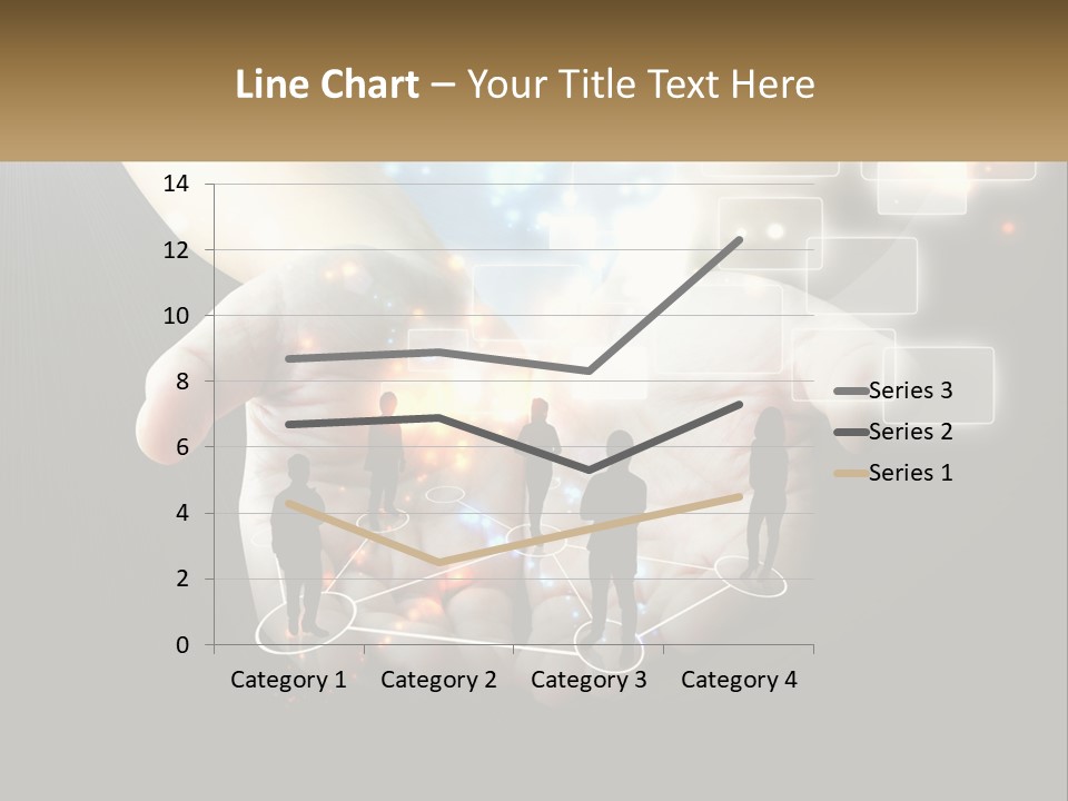 Virtual People And Connections PowerPoint Template