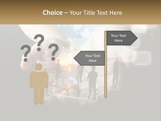 Virtual People And Connections PowerPoint Template