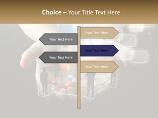 Virtual People And Connections PowerPoint Template