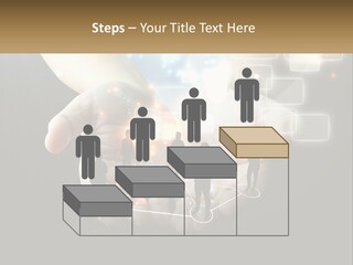 Virtual People And Connections PowerPoint Template