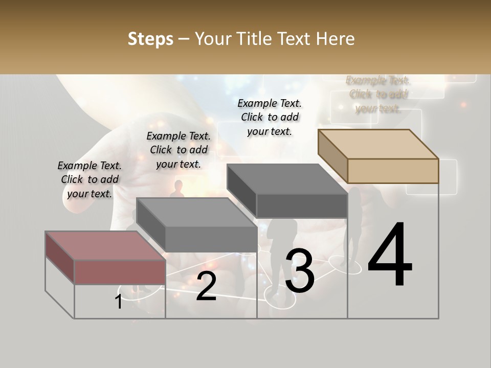 Virtual People And Connections PowerPoint Template