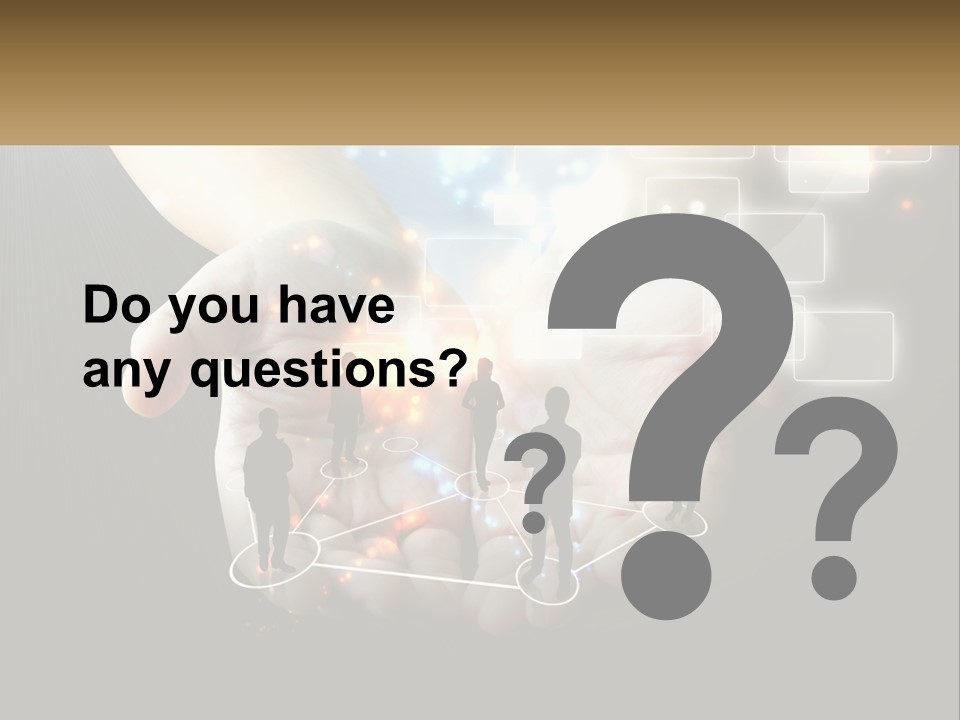 Virtual People And Connections PowerPoint Template