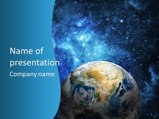 Planet Earth From Space PowerPoint Template