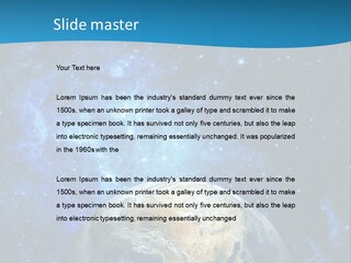 Planet Earth From Space PowerPoint Template