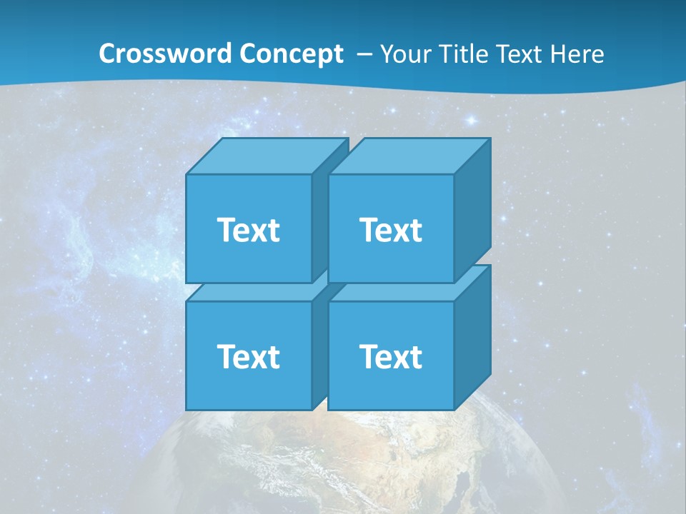 Planet Earth From Space PowerPoint Template